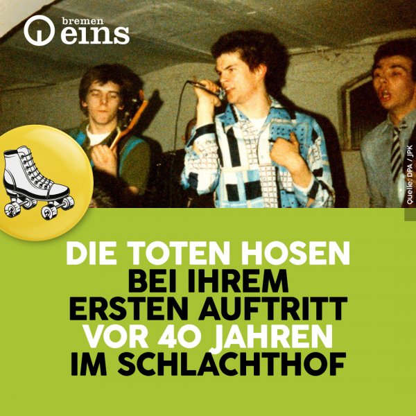 Eine Beispielabbildung für einen Post mit Typografie und einem Button in grüner Fläche auf einem Hintergrundbild