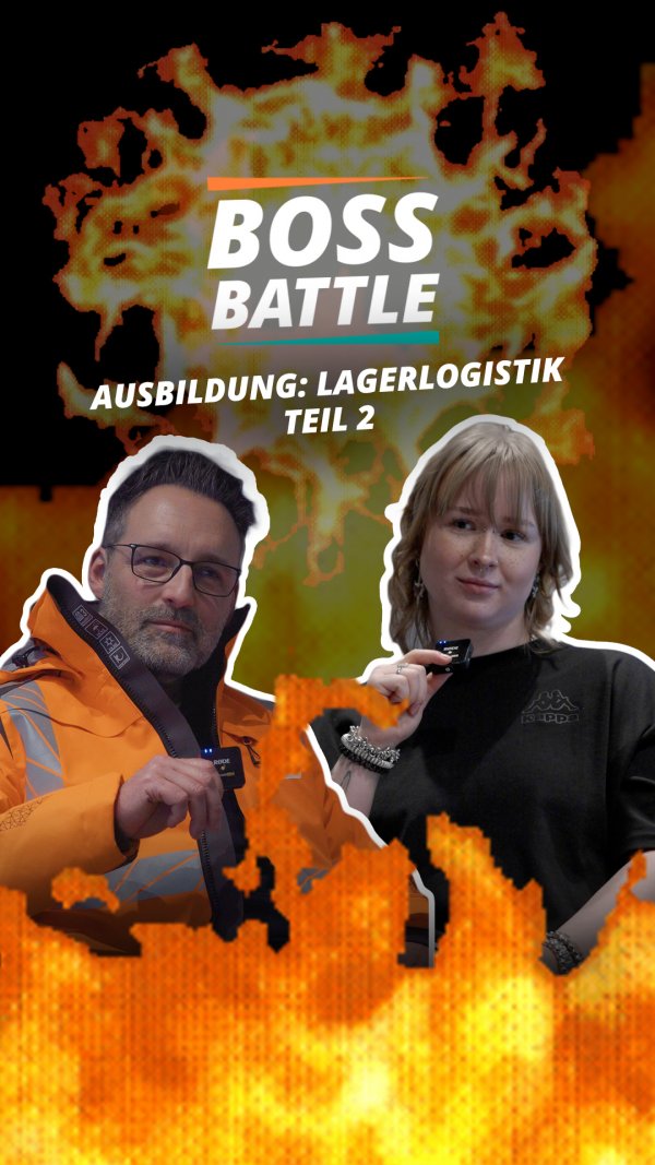 Eine Beispielabbildung für ein Reel von Bremen NEXT mit Typografie auf einem Bild von zwei Personen in Flammen sitzend
